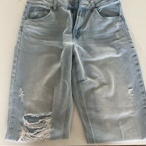 High rise loose jeans